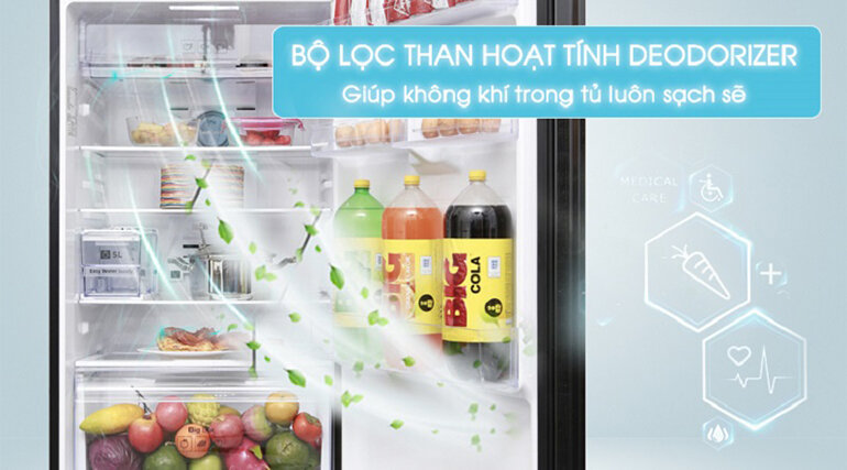 Công nghệ kháng khuẩn Deodorizer của tủ lạnh Samsung 380 lít RT38K5982DX/SV