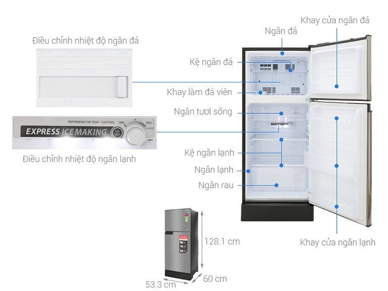 5 chiếc tủ lạnh nhỏ có inverter tiết kiệm điện phù hợp sinh viên, người ở trọ năm 2022