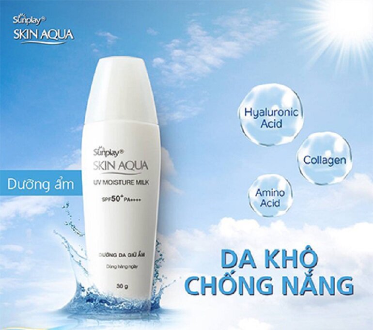 Kem chống nắng Sunplay Skin Aqua UV Moisture Milk