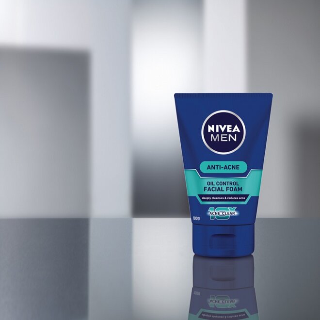 Sữa rửa mặt Nivea Men Anti-acne Facial Foam