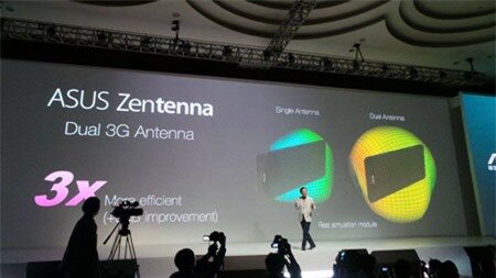Công nghệ Zentenna với ăng-ten kép cho kết nối 3G tốc độ nhanh gấp 3 lần bình thường.