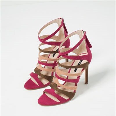 Image 4 of HIGH HEEL STRAPPY SANDALS from Zara