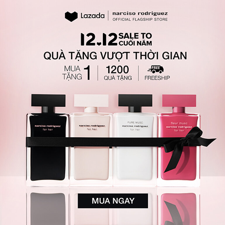 Gợi ý các deal tốt của Narciso Rodriguez trong chương trình khuyến mãi của Lazada 12.12