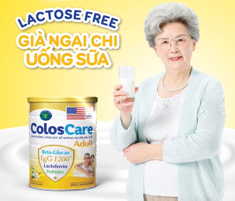 Sữa Coloscare Adult giúp bổ sung Canxi cho người già
