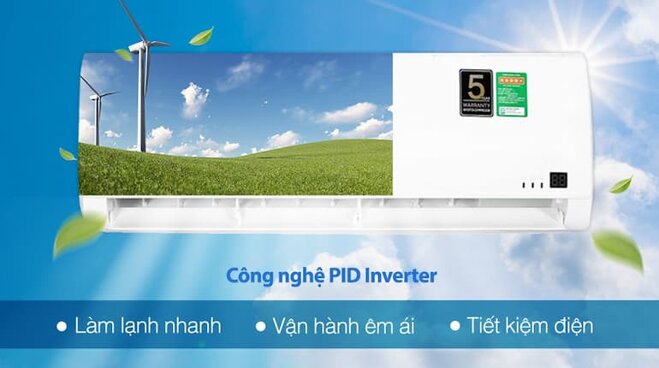 Điều hòa tiết kiệm điện nhờ công nghệ PID inverter