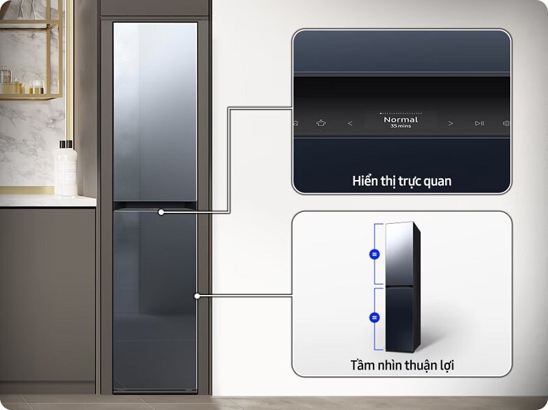 Review tủ chăm sóc quần áo Samsung DF18CB8600ERSV: