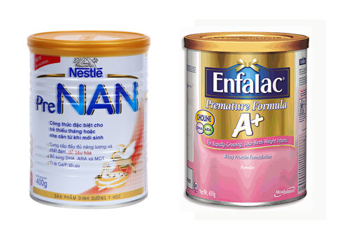 Enfalac A+ Premature Formula hoặc Pre Nan.