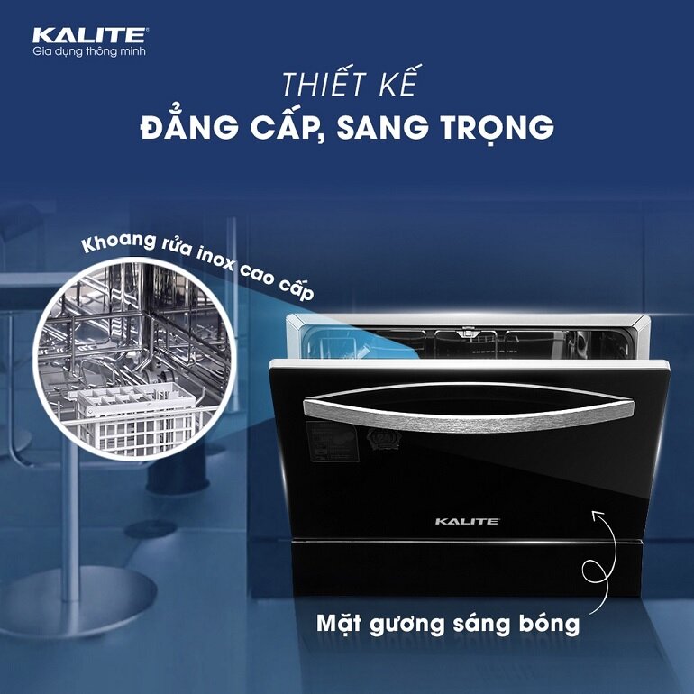 Thiết kế máy rửa bát Kalite KDW9141 hiện đại