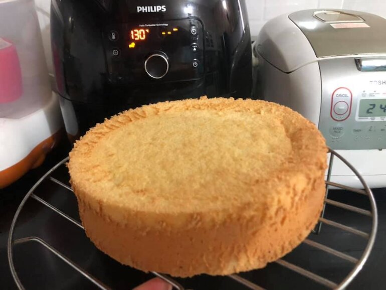 Cách làm bánh gato bằng nồi chiên không dầu