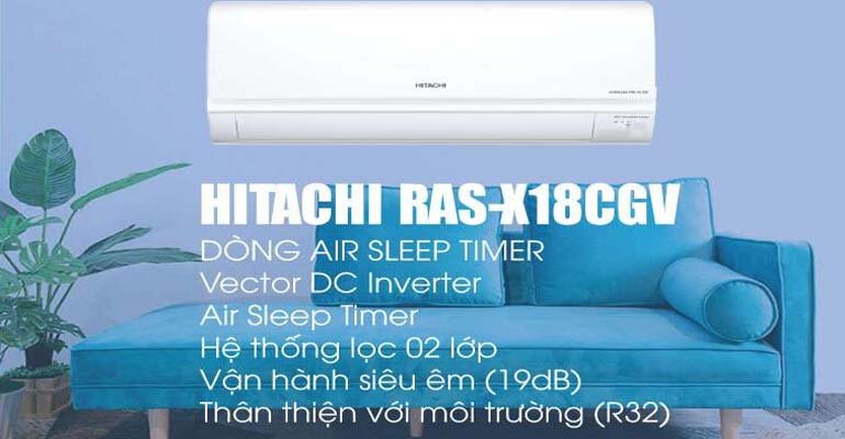 may lanh hitachi 2hp inverter 2