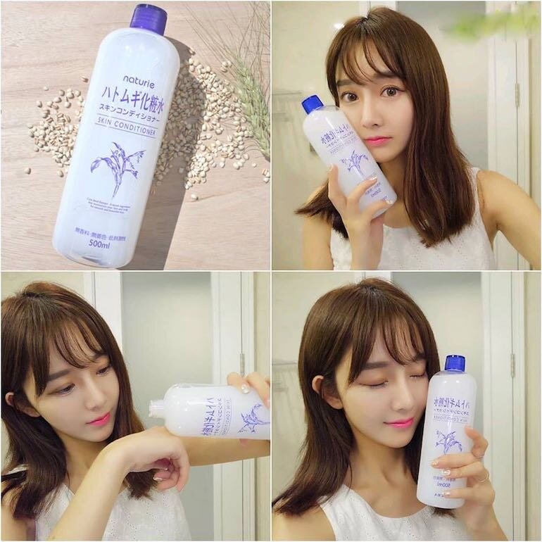 Review chi tiết về nước hoa hồng ý dĩ Lotion Naturie Skin Conditioner |  websosanh.vn