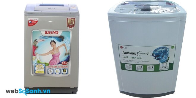 Sanyo ASW-U800Z1T và LG WFS1215TT (nguồn: internet)