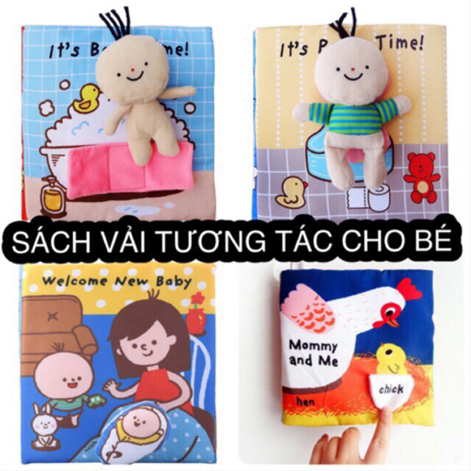 Đồ chơi sách vải, sách Ehon, sách tương tác