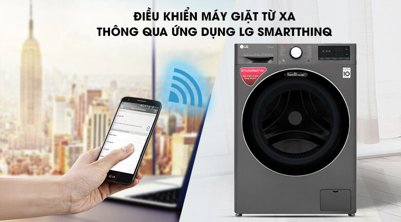  Review máy giặt lồng ngang Lg AI DD 10,5Kg Fv1450s2b cho gia đình 7 người trở lên