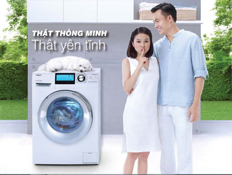 Máy giặt Aqua cửa ngang chạy êm