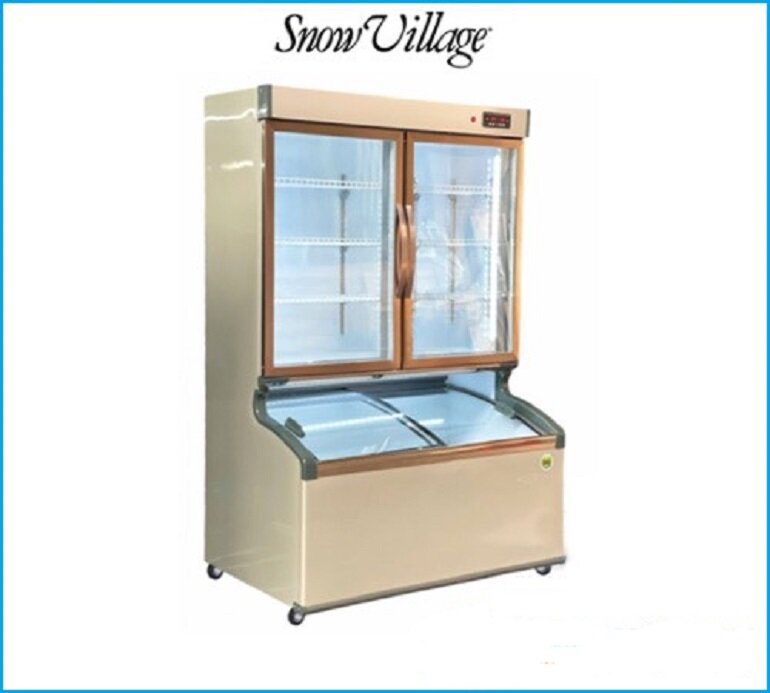 Tủ mát Snow Village 2 cánh LMD-1262QK thiết kế kính trong suốt tiện lợi