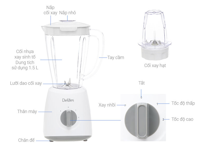 Máy xay sinh tố Delites BL2009