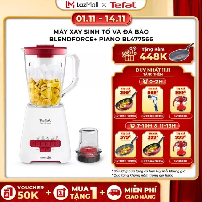 Máy xay sinh tố và đá bào Blendforce Piano BL477566