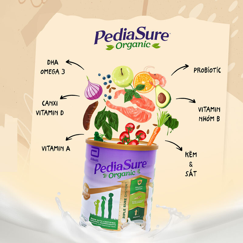 Thành phần sữa Pediasure Organic
