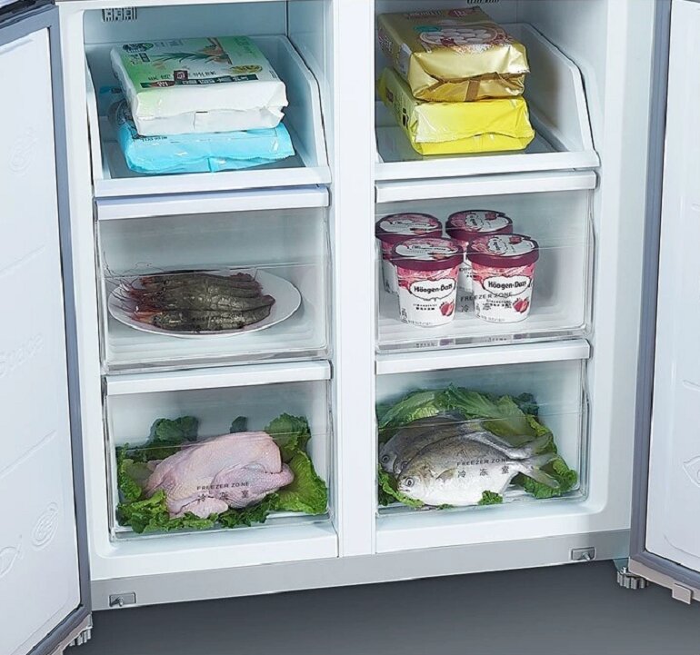 Tủ lạnh Xiaomi 4 cánh Viomi 485L tích hợp cảm biến nhiệt độ và hệ thống cấp khí thông minh
