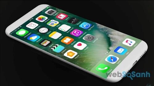 thiết kế điện thoại iphone 8 không viền