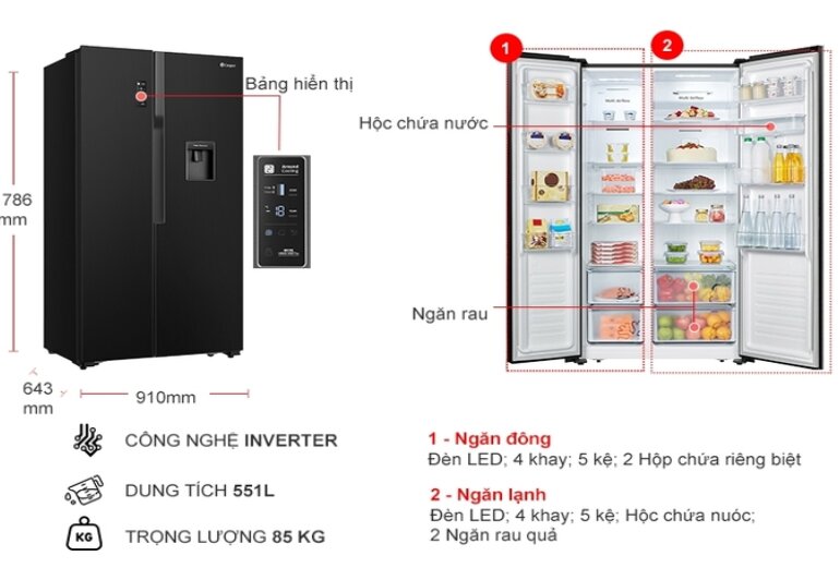 Chất lượng sản phẩm và giá thành của tủ lạnh Casper