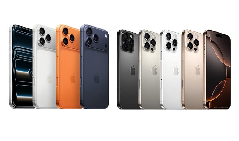 So sánh iPhone 17 Pro Max và iPhone 16 Pro Max - Bản