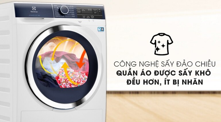 Máy sấy lồng ngang Electrolux 9 Kg Inverter EDH903BEWA