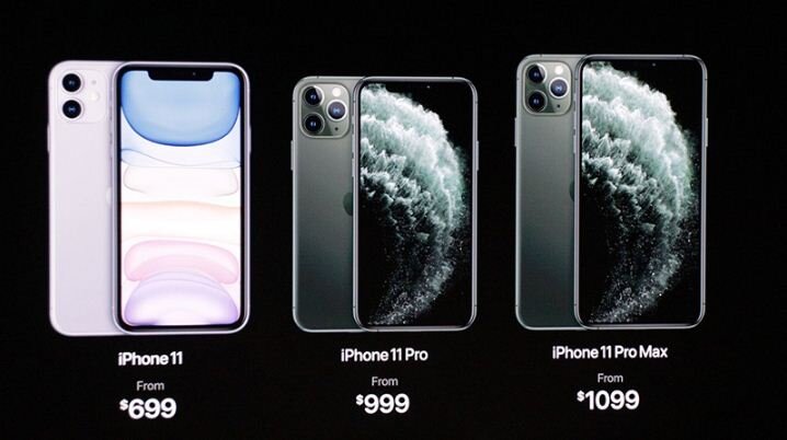 Giá iPhone 11 / iPhone 11 Pro / iPhone 11 Pro Max