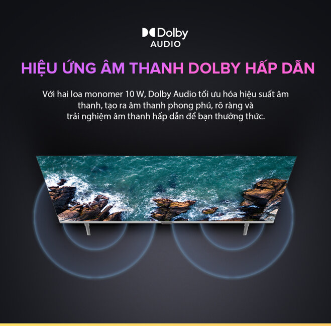 Hiệu ứng âm thanh Dolby rõ nét