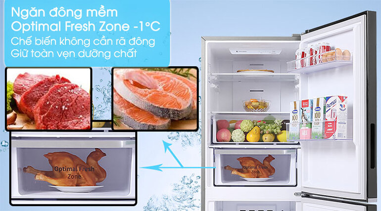 Ngăn đông mềm của tủ lạnh Samsung Inverter 280 lít trọn vị, trọn dinh dưỡng