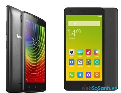 Màn hình điện thoại Xiaomi Redmi 2 lớn hơn, và có độ phân giải cao hơn màn hình của Lenovo A2010