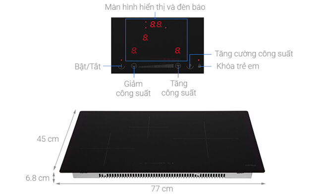 Tính năng của bếp từ Hafele