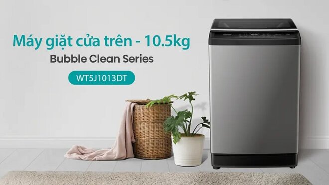 máy giặt Hisense Inverter 10.5 kg WT5J1013DT