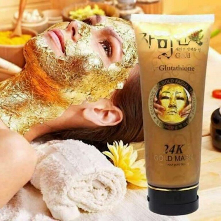 Mặt nạ vàng 24K Gold Mask L-Glutathione của Hàn Quốc.