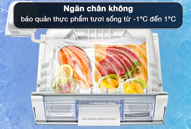 Tủ lạnh Hitachi Inverter 569 lít R-MX800GVGV0 tích hợp ngăn chân không Vacuum Compartment