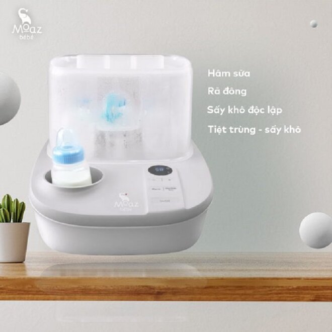 Hướng dẫn cách sử dụng máy hâm sữa, tiệt trùng và sấy khô Moaz Bébé MB – 005