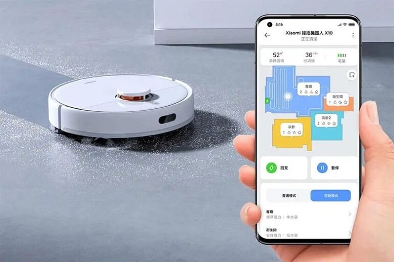 Dễ dàng sử dụng robot Xiaomi Vacuum X10 trên điện thoại thông minh