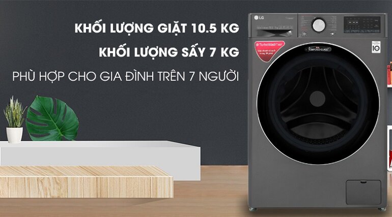Máy giặt LG Inverter 10.5 kg FV1450H2B