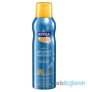 kem chống nắng Nivea dạng xịt có tốt không