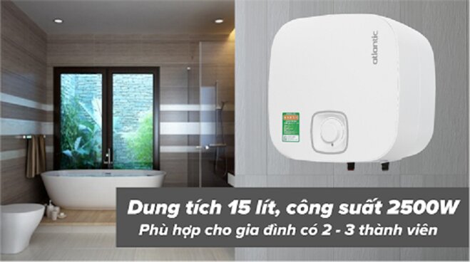 Có nên mua bình nước nóng Atlantic Nanto Lite 15l không?