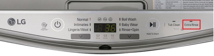 Tính năng giũ mạnh trên máy giặt LG T2735NWLV