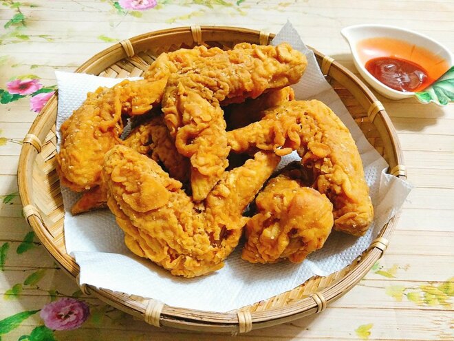 Món cánh gà KFC làm từ nồi chiên không dầu