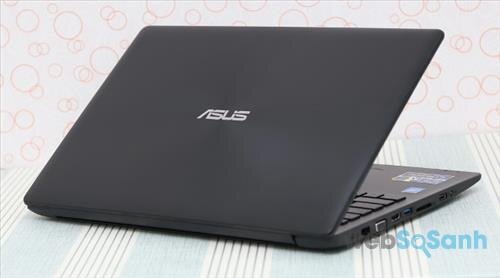 Nắp lưng Asus X553MA với vân tròn đồng tâm, chống bám vân tay