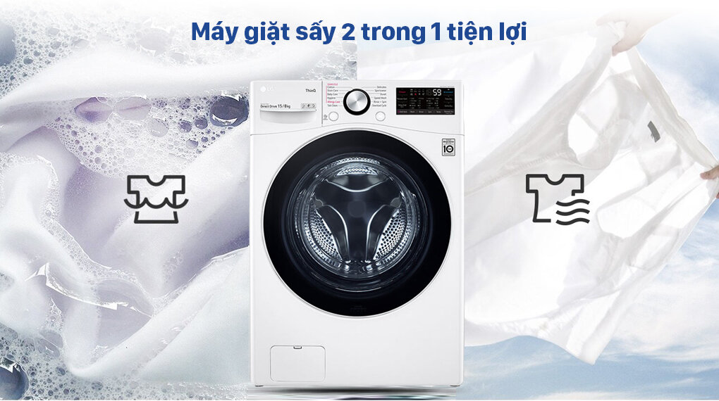 máy giặt cửa ngang có chức năng sấy