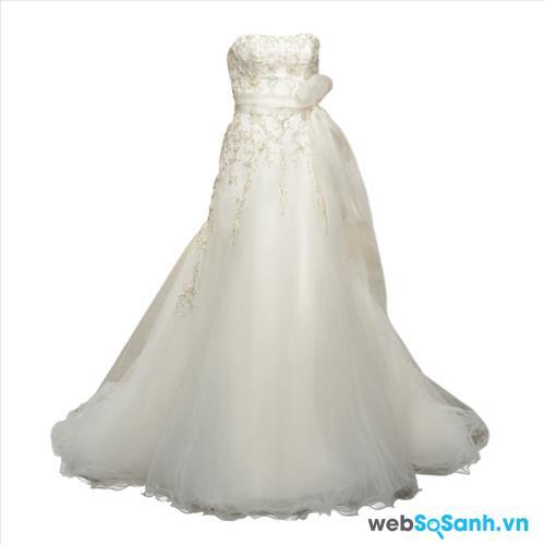 Áo cưới/Áo cưới chữ A xếp lớp bằng vải tuyn của Cinderella Divine CD0195W –  Ariststyles