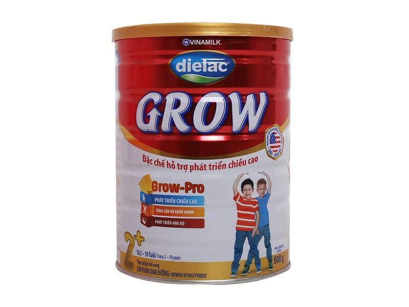 Sản phẩm sữa bột Dielac Grow Plus dành cho trẻ thấp còi