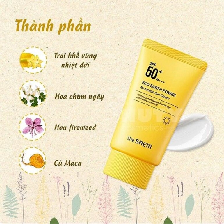 The Saem Eco Earth Power Light Sun Cream