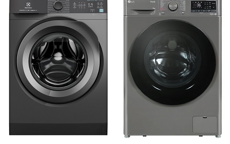 so sánh máy giặt cửa ngang LG và Electrolux