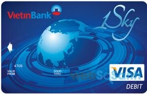 Thẻ Visa Debit 1 Sky của Vietinbank